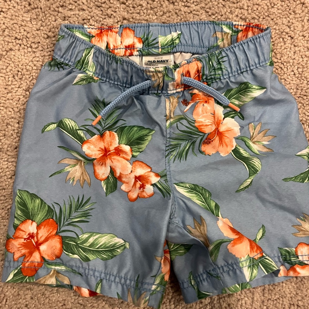18-24 month old navy swim trunks